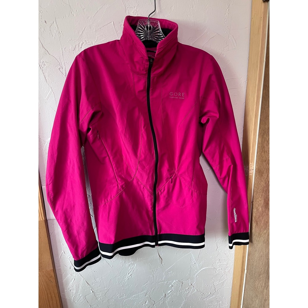 Gore Running Wear Womens Pink Windstopper Active Shell Jacket JWAIRL Size Medium